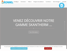 Tablet Screenshot of bonnel-chauffage.fr